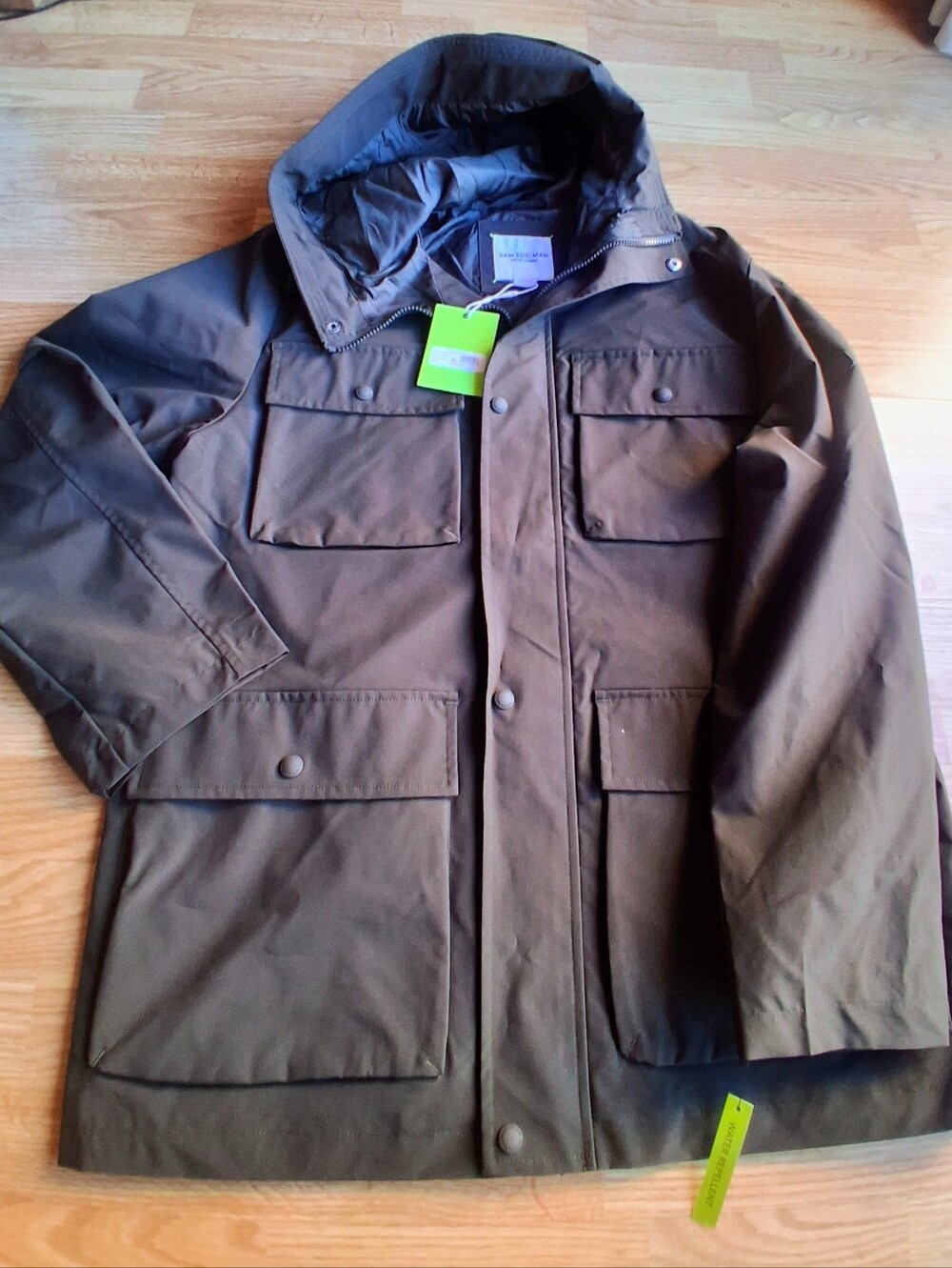 NWT Black mens Coatby Sam Edelman, Sz M,  MSRP $180